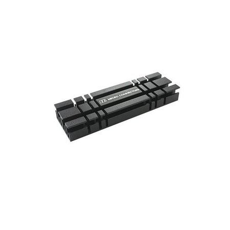 MICRO CONNECTORS Micro Connectors NGFFM2-HS803-BK M.2 2280 SSD Heat Sink Kit - Black NGFFM2-HS803-BK